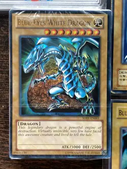 Blue-Eyes White Dragon x8 Mint to Played, all Holos - Image 3