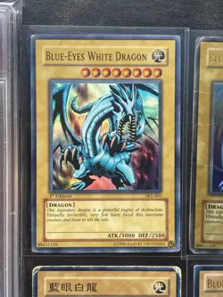Blue-Eyes White Dragon x8 Mint to Played, all Holos - Image 4