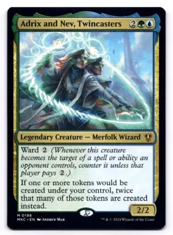 Adrix and Nev, Twincasters NM Commander: Murders at Karlov Manor 198 MTG Regular - Image 1