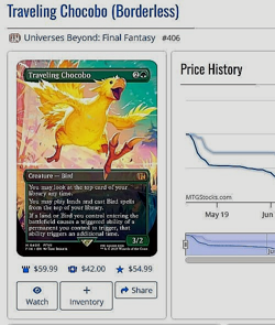 Traveling Chocobo (Borderless) MTG Final Fantasy #0406 (nonfoil) Mint/NM - Image 5