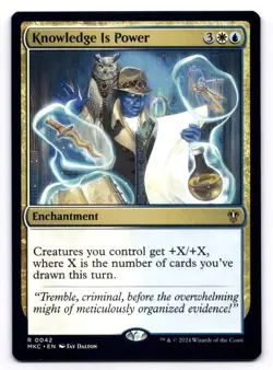 Knowledge is Power NM Commander: Murders at Karlov Manor 0042 MTG Regular - Image 1