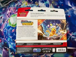 Pokemon TCG Scarlet & Violet Surging Sparks 3 Pack Blister Zapdos Factory Sealed - Image 2