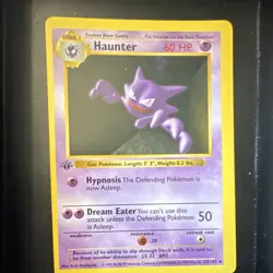 Pokemon TCG Haunter 029/102 1st Edition Shadowless Base Set Uncommon Vintage - Image 1