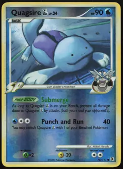 Quagsire GL 76/111 LP Rising Rivals Common Reverse Holo Pokemon - Image 1