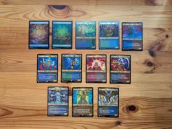 MTG Lot of 12 Stained Glass Showcase Cards from Dominaria United (DMU) - Image 1