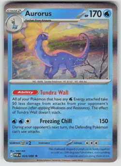 Aurorus 024/088 Rare Perfect Order Pokemon Near Mint - Image 1