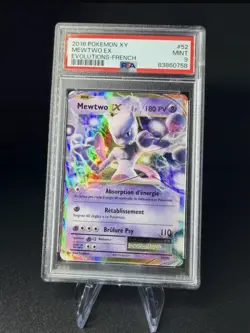 Carte Pokemon XY evolutions Mewtwo 52/108 PSA 9 Mint - Image 1