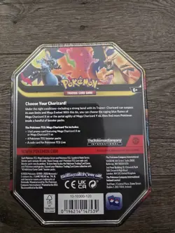 Pokemon TCG Mega Charizard X ex Tin 4 Booster Packs & Charizard Promo Sealed - Image 2
