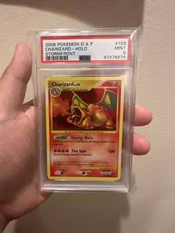 2008 Pokemon Diamond & Pearl Stormfront Charizard Holo #103/100 PSA 9 - Image 1