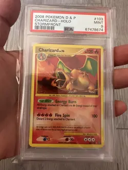 2008 Pokemon Diamond & Pearl Stormfront Charizard Holo #103/100 PSA 9 - Image 2
