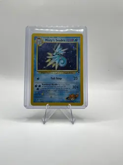 Pokemon TCG Misty's Seadra Holo Rare Gym Heroes 9/132 - Image 2