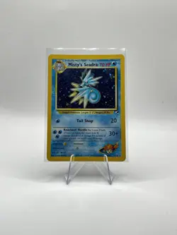 Pokemon TCG Misty's Seadra Holo Rare Gym Heroes 9/132 - Image 5