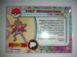 Topps Chrome Pokemon Hitmonchan #107 NM/M (A) - Image 2