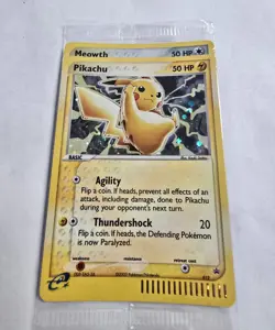 SEALED 2003 Pokemon Pikachu 012 Meowth 013 Black Star Promo Holo WOTC E-Reader - Image 1