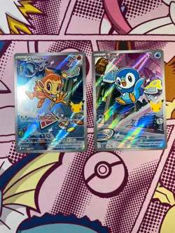 Pokemon TCG - Chimchar MEP 041 & Piplup MEP 042 - First Partner Collection - NM - Image 1