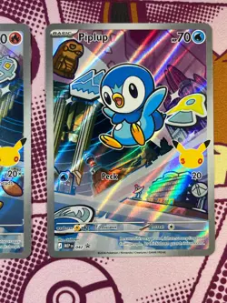 Pokemon TCG - Chimchar MEP 041 & Piplup MEP 042 - First Partner Collection - NM - Image 3
