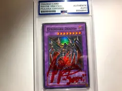Yugioh - Cyberdark Dragon 1st Edition Super Rare SIGNED PSA 💎 - Image 1