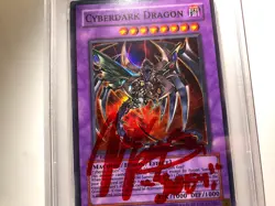 Yugioh - Cyberdark Dragon 1st Edition Super Rare SIGNED PSA 💎 - Image 2