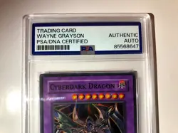 Yugioh - Cyberdark Dragon 1st Edition Super Rare SIGNED PSA 💎 - Image 3