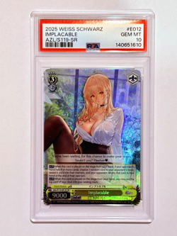Weiss Schwarz Azur Lane Vol 2 - Implacable SR Foil PSA 10 ENG #AZL/S119-E012S SR - Image 1