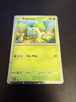 Bulbasaur Fart Swirl Cosmos Holo SV 151 Scarlet & Violet Card Pokemon TCG PF - Image 3