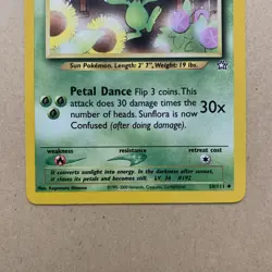 Pokemon TCG Sunflora Neo Genesis Uncommon Card 50/111 Regular - Near Mint NM - Image 4