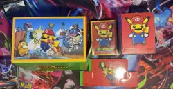 Pokemon Mario Pikachu Pokemon Center Deck Box, Sleeves and Empty Box. (No Cards) - Image 1