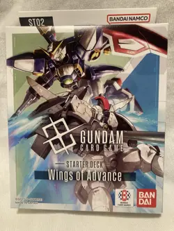 Gundam Card Game Starter Deck ST02 Wings of Advance English New Factory Sealed - Image 1