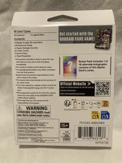 Gundam Card Game Starter Deck ST02 Wings of Advance English New Factory Sealed - Image 2