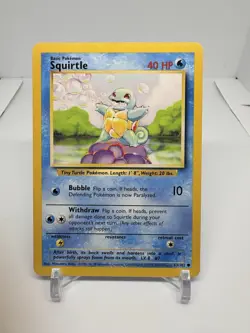 Squirtle 63/102 Base Set 4th Print 1999-2000 Pokemon Card - Image 1