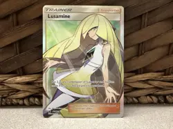 Pokemon Lusamine Trainer Full Art Holo Card 110/111 Crimson Invasion TCG NM - Image 1