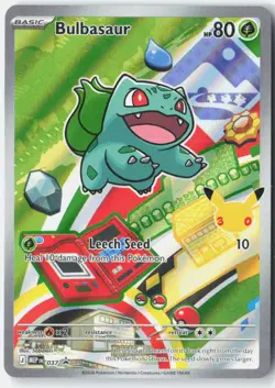 Bulbasaur ME: Mega Evolution Promo 037 Pokemon Card Holofoil NM - Image 1