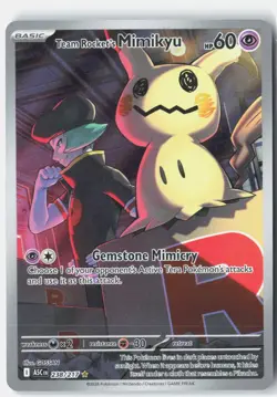 Team Rocket's Mimikyu ME: Ascended Heroes 238/217 Pokemon Card Holo - Image 1