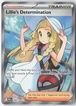 Lillie's Determination ME01: Mega Evolution 169/132 Pokemon Card Holo - Image 1