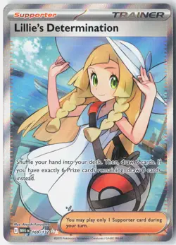 Lillie's Determination ME01: Mega Evolution 169/132 Pokemon Card Holo - Image 1