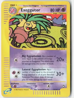 Exeggutor (13) Aquapolis 013/147 Pokemon Card NM - Image 1