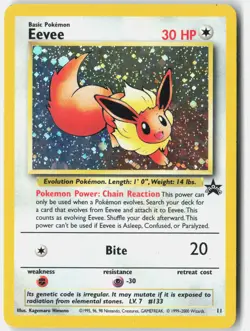 Eevee WoTC Promo 11/53 Pokemon Card Holo - Image 1