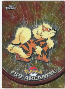 Arcanine Topps Chrome Card #59 LP - Image 1
