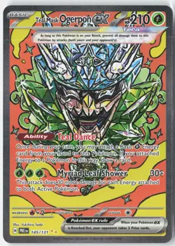 Teal Mask Ogerpon ex SV: Prismatic Evolutions 145/131 Pokemon Card Holo - Image 1