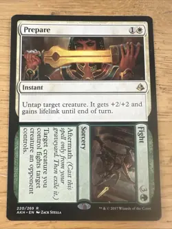 Magic the Gathering Prepare Fight Amonkhet MTG - Image 1