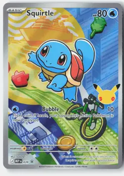 Squirtle ME: Mega Evolution Promo 039 Pokemon Card Holofoil NM - Image 1
