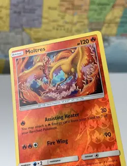 SHIPS SAME DAY Pokemon Card Moltres 38/214 Reverse Holo Fire Type 2018 Rare - Image 3