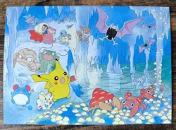 Set of 5 Japan Pokemon Postcard Keiko Fukuyama Pikachu Project Art card - Image 4