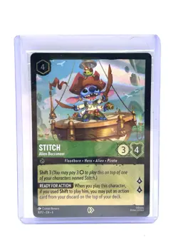 Disney Stitch-Alien Buccaneer Character Card 8 Lorcana Promo Holo sealed - Image 1