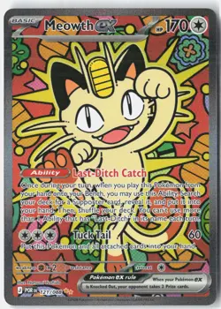 Meowth ex ME03: Perfect Order 121/088 Pokemon Card Holo - Image 1