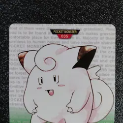 Pokemon Carddass Card Clefairy Clefable Green Bandai Pocket Monsters 1997 Japan - Image 3