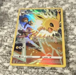 Pokemon Jolteon Ultra Rare Holo Full Art Brilliant Stars TG04/TG30 Card - Image 1