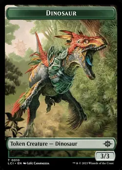 Dinosaur Egg / Dinosaur Token Foil #11 / #10 | LCI Lost Caverns Ixalan | MTG - Image 2
