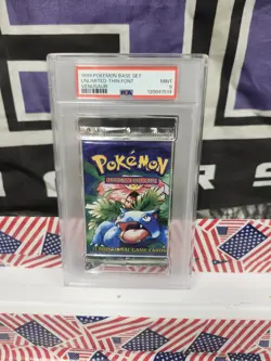 Pokemon 1999 Vintage WOTC Base Set Venusaur Sealed Booster Pack PSA 9 - Image 1