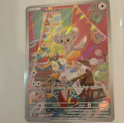 x1 Minccino - 182/162 - Illustration Rare Pokemon SV05 Temporal Forces M/NM - Image 2